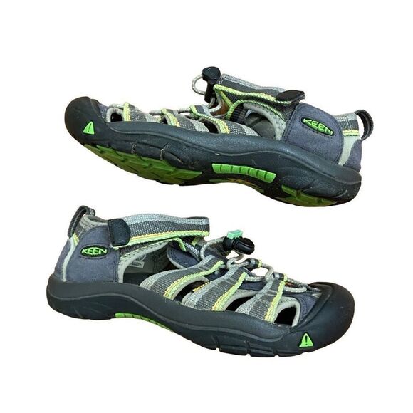 Keen Boys Newport H2 1014266 Racer Grey Green Waterproof Sport Sandals Size 2 - Picture 4 of 6